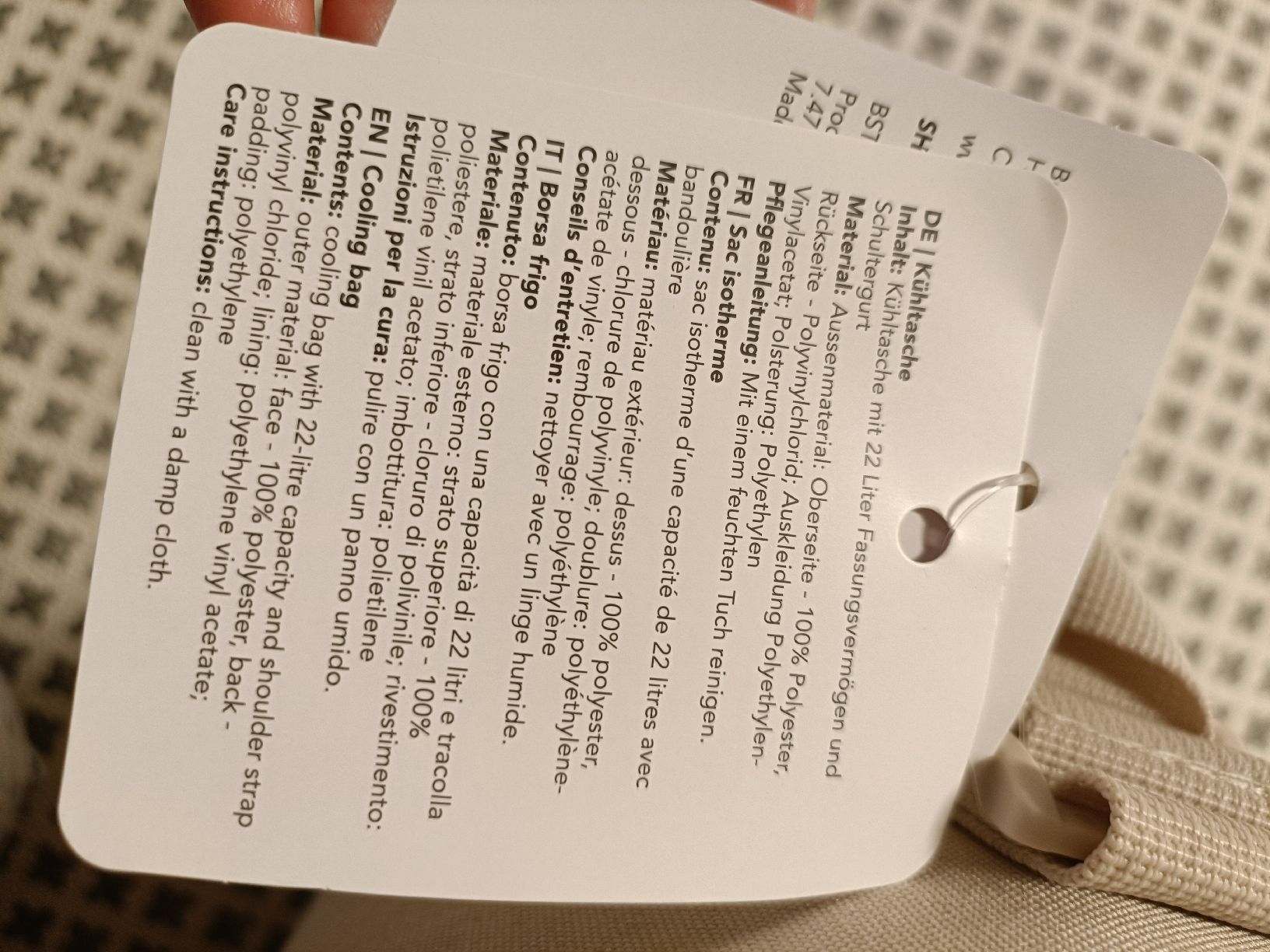 Réfrigérateurs et refroidissement: Kühltasche, 22 Liter, beige, NEU – Neuf avec emballage d'origine à Stans par chrimich 2
