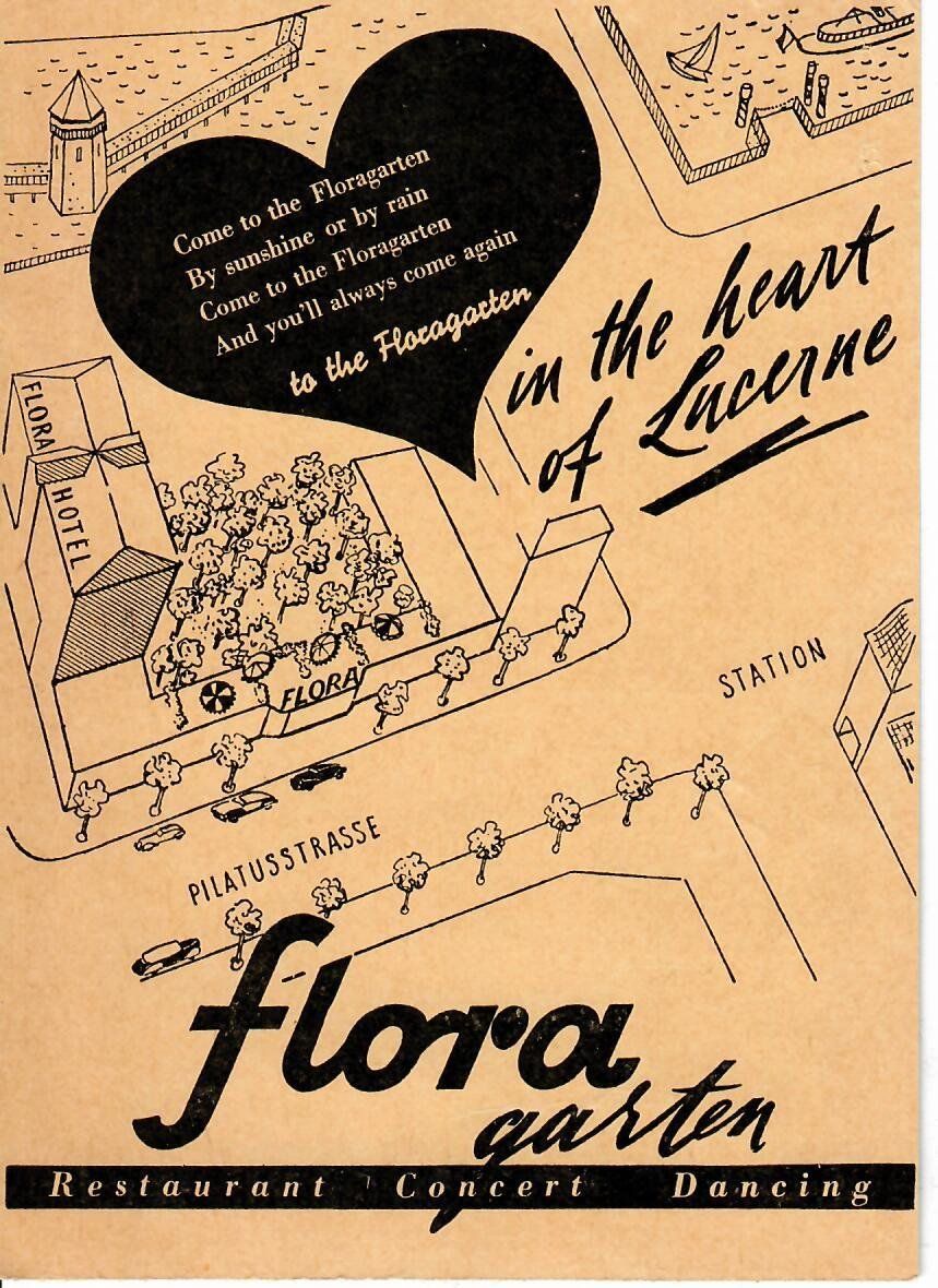 Ansichtskarten: Restaurant Flora  Luzern – Gebraucht aus Hochdorf von Ziegel-16