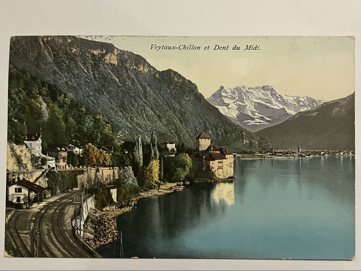 Cartoline postali: Alte Ansichtskarte Schloss Chillon - Veytaux, um 1909 – Usato da Bauma venduto da Baumer71