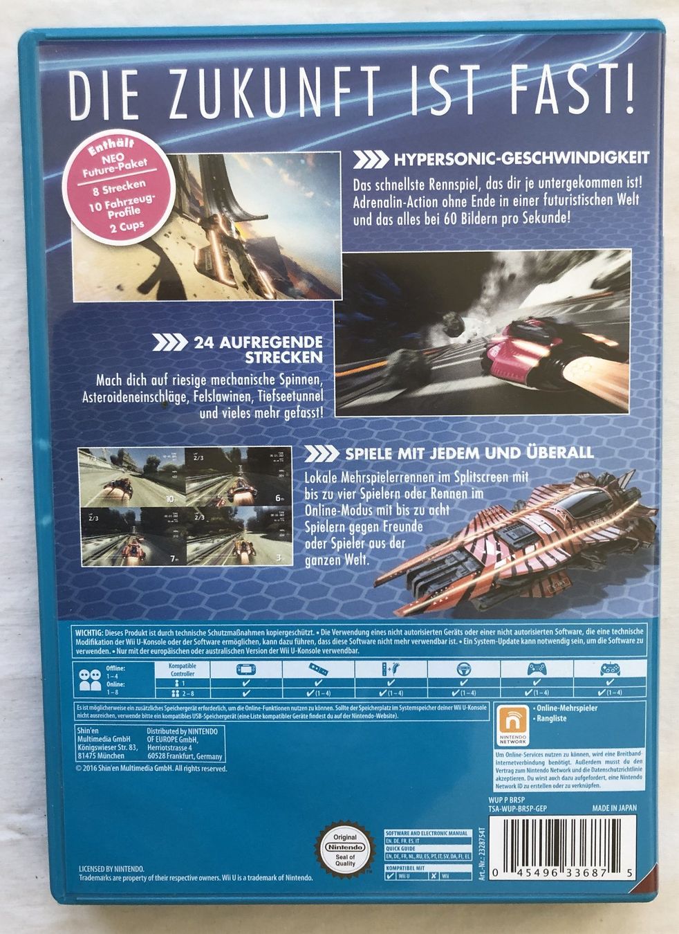 Nintendo Giochi: Nintendo Wii U - FAST RACING NEO – Usato da Schaffhausen venduto da durruti 2