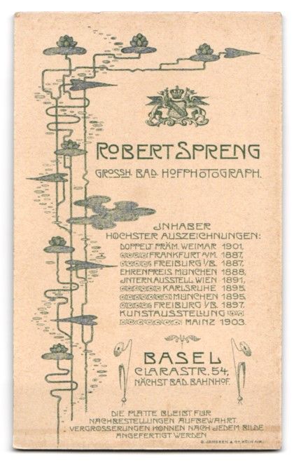Fotografie &  Plakate: Fotografie Robert Spreng, Basel, Clarast – Gebraucht aus Berlin von bartko-reher 1
