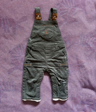 Lined dungarees trousers baby 71 cm 