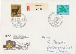Tag der Briefmarke 1972, Chur, Umschlag Chargé