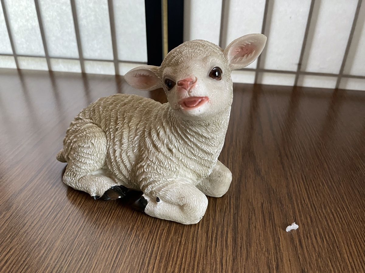Tutte le decorazioni: Lamm aus Kunststoff in Originalverpackung – Usato da Wyssachen venduto da Hahe89 1