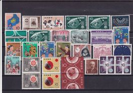 Japan: Lot diverse Briefmarken 1959 - 1963