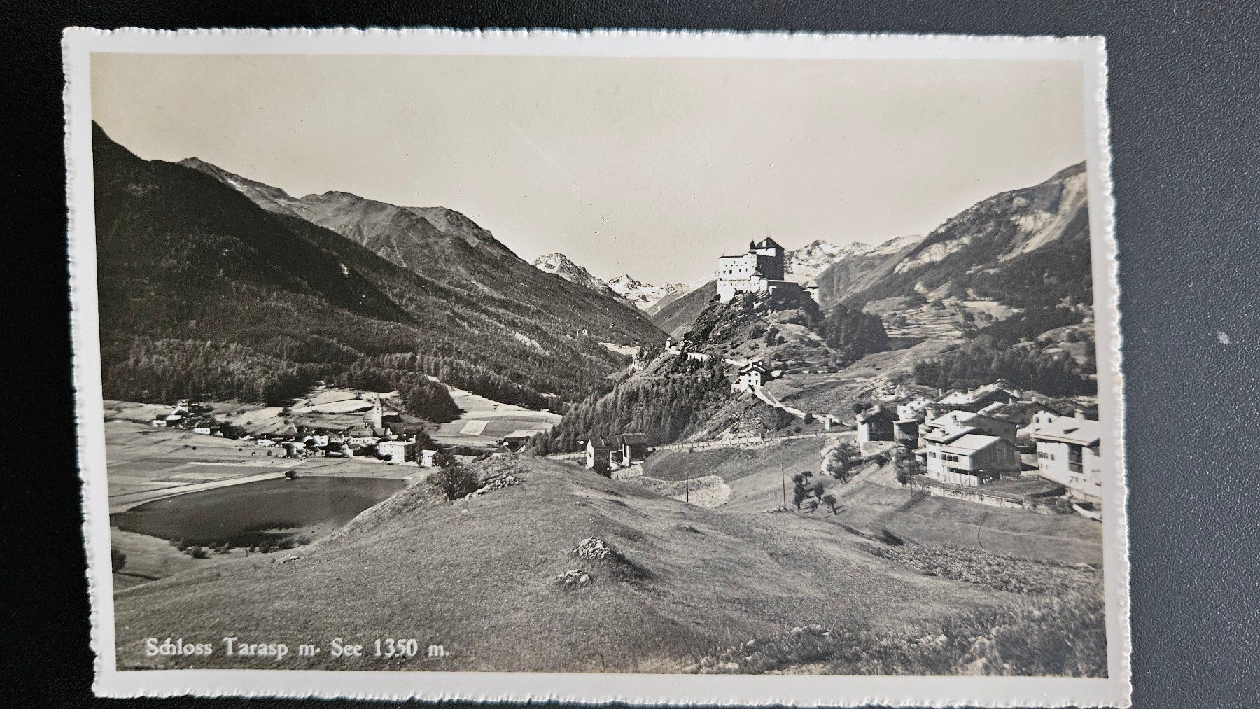 Cartoline postali: PK Tarasp mit See 1945 – Usato da Buttikon SZ venduto da Marcelr
