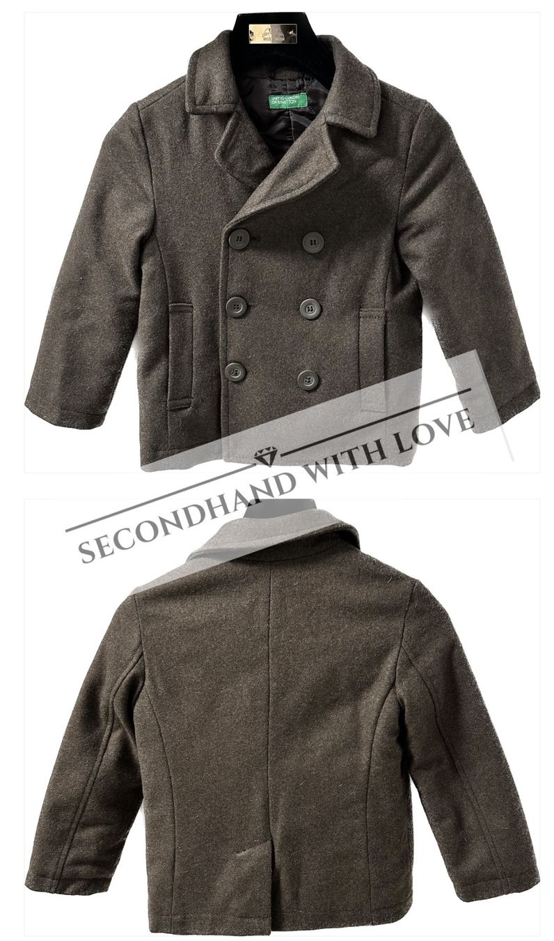 Benetton Jacken & Mäntel: # BOY - Wollmantel Gr. 110 - BENETTON # – Gebraucht aus Bolligen von secondhand-with-love