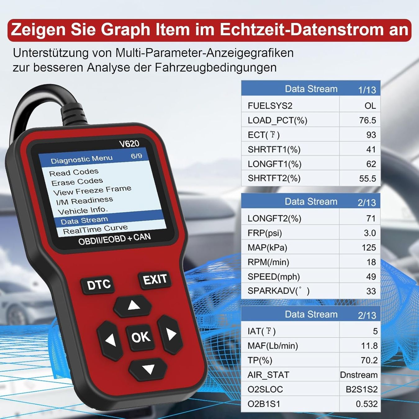 Misurare: OBD2 Diagnosegerät Fehlercode Leser – Nuovo e nell'imballaggio originale da Hundwil venduto da pac_6jh8 2