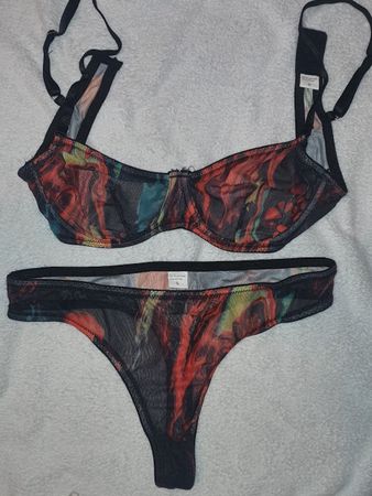 Hot Sommer Set, Colorfull BH-Set, Party Slip, Thong Carneval