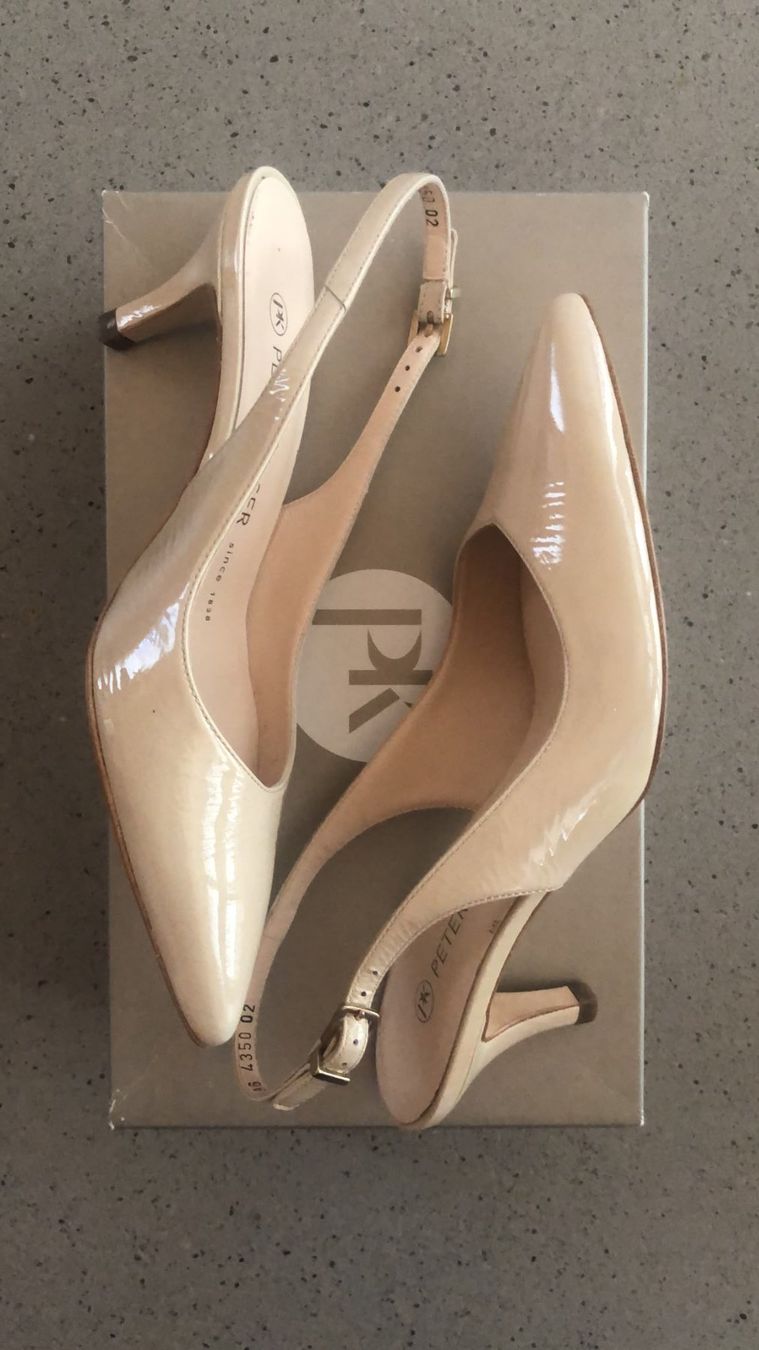 Kaiser Scarpe da donna: Peter Kaiser Pumps mit Sling Riemchen, Gr. 36, Beige – Nuovo (secondo la descrizione) da Bern venduto da bal_lbx9 1