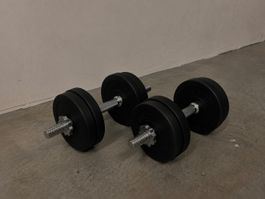 Gorilla Sports Kurzhantel-Set 20 kg  verstellbar
