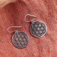 BLUME DES LEBENS OHRRINGE 925 SILBER