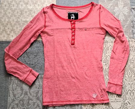 leichtes ALPRAUSCH Henley Ringel Langarmshirt Gr. S