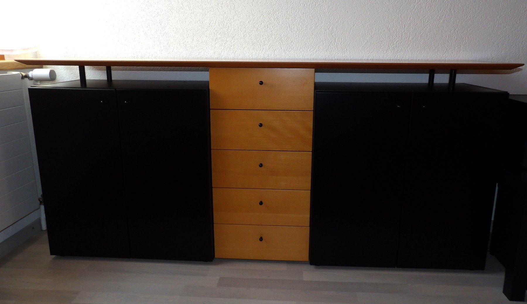 Cassettiere: Sideboard 185 x 40 cm, in Buche // schwarz – Usato da Niederlenz venduto da Steff99 8