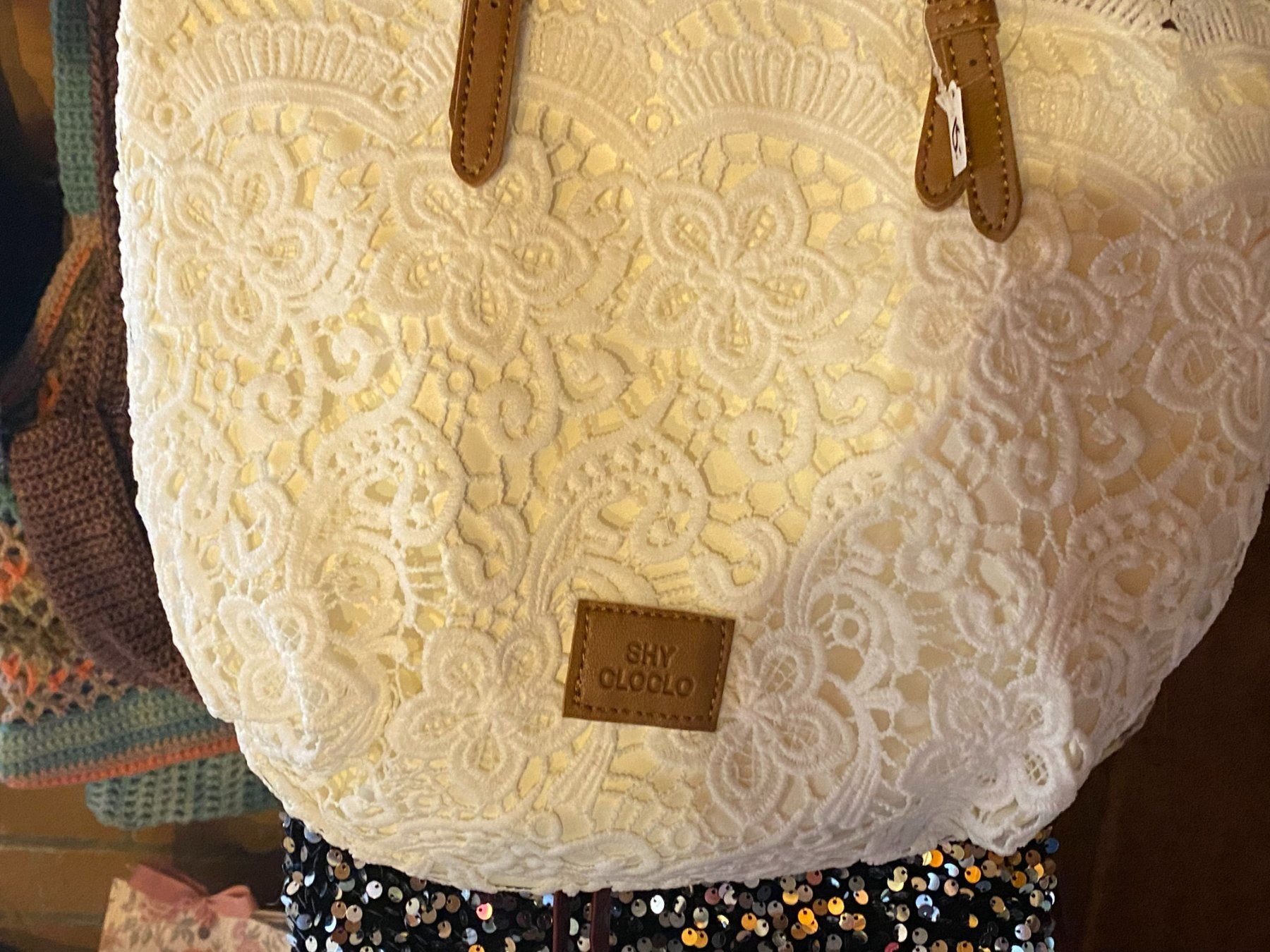 Borse da donna: VINTAGE HANDTASCHE HÄKEL STYLE-WEISS – Nuovo (secondo la descrizione) da Meienried venduto da ManuelaBoutique 1