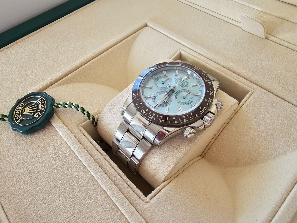 ROLEX Daytona Platin Model 116506 Full Set (Gebraucht) in Root