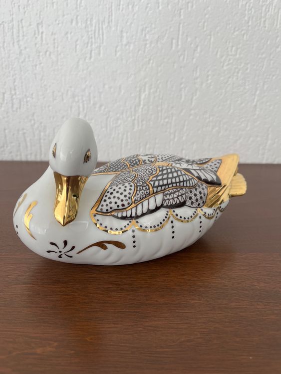 Melody Jane Puppenhaus Porzellan-Ente Topf Vase – Miniatur 1:12 Für Deko, Gartenzubehör