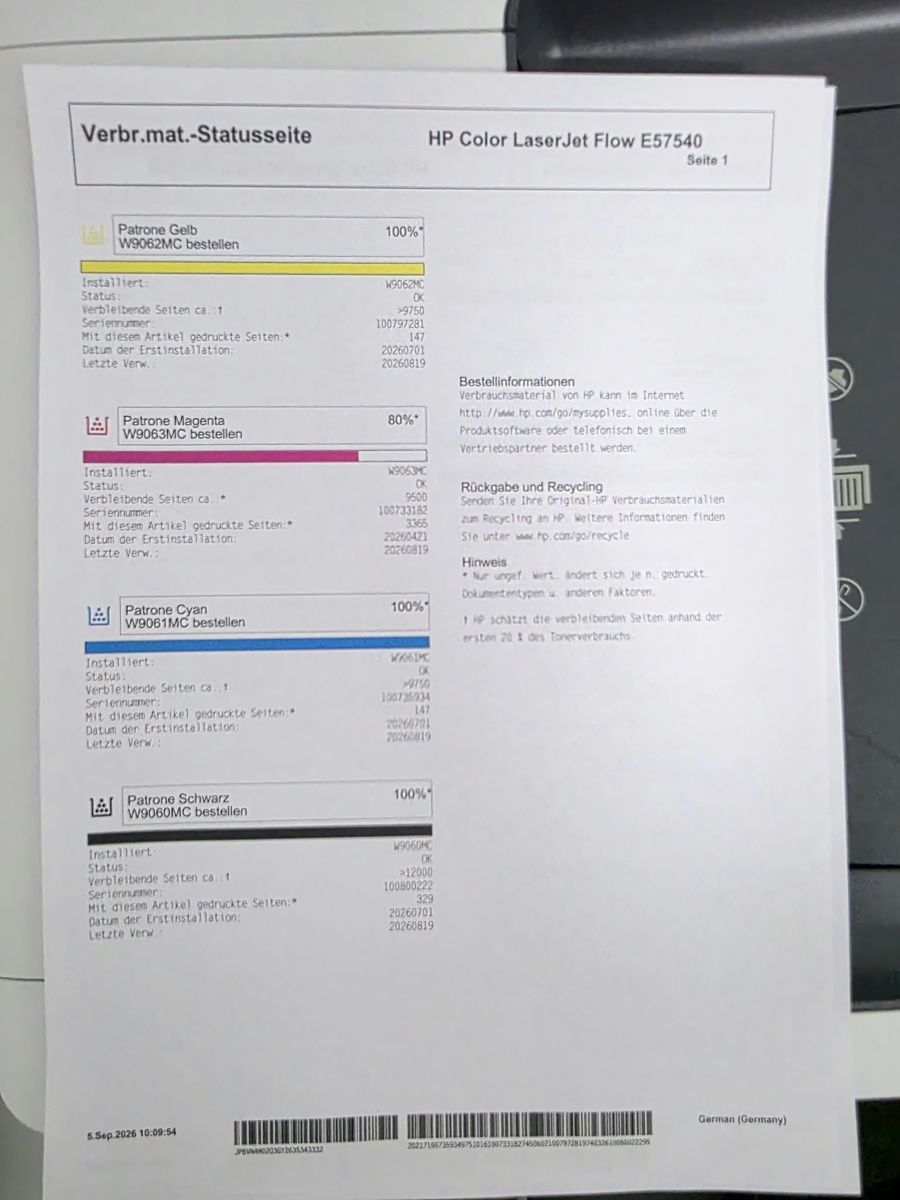 Hewlett Packard Stampanti: HP LaserJet E57540 – Usato da Thun venduto da mor_rx5k 1
