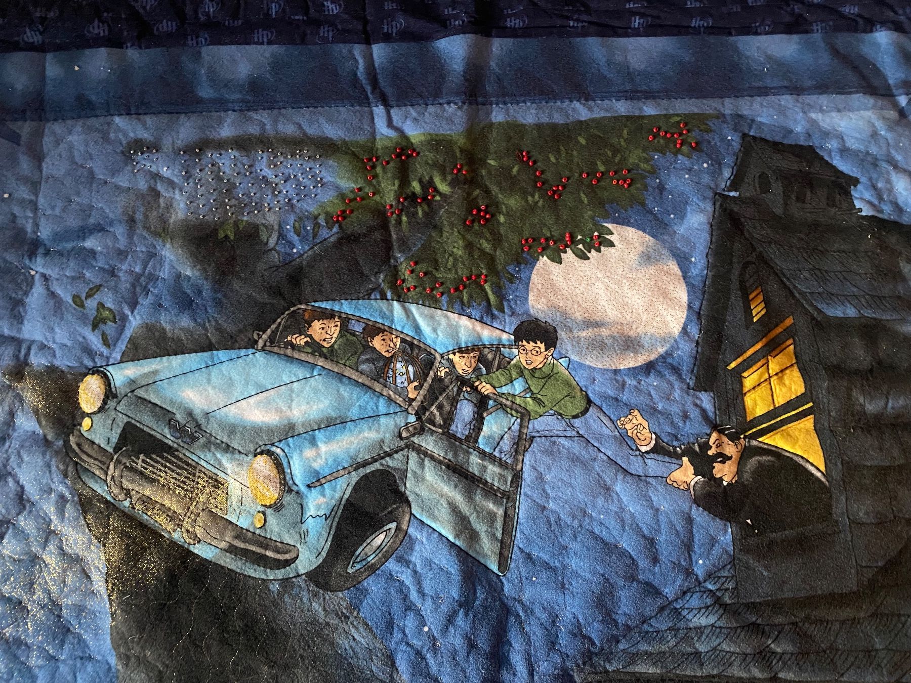 Coperte: Harry Potter Patchworkdecke (Bettüberwurf) – Usato da Tafers venduto da Hinaya 2