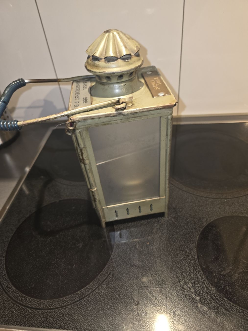 SBB/CFF/FFS Lampade: SBB Rangierlaterne Karbitlampe  Basel  – Usato da Grossaffoltern venduto da kaefer14 7