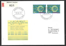 R-FDC 504 Radio Schweiz im Paar ET Bern 23.9.1971