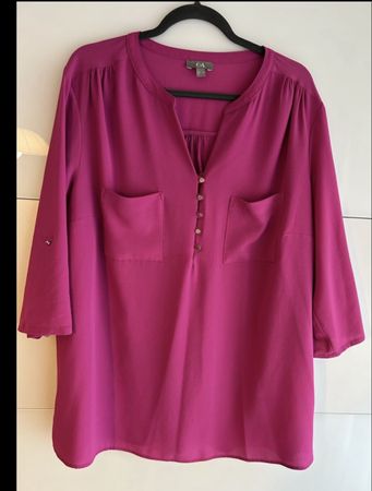 C&A Damen Bluse, Grösse 52 Pink - Ideales Sommerteil!