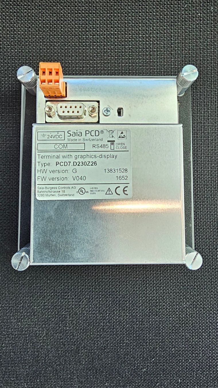 Sistema di controllo: Saia PCD7.D230Z26 Terminal – Usato da Boniswil venduto da LakeSide_Boniswil 1