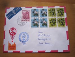 Ballonposto 1974 Stempel CHIASSO