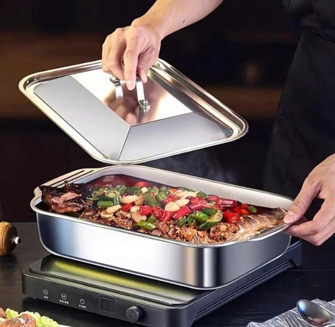 Moules à gâteaux: Multifunktionale Edelstahl Backform mit Deckel – Neuf avec emballage d'origine à Emmenbrücke par ShopDirect