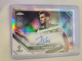 2021/22 Topps Chrome UCL RC Auto Sporting Pedro GONCALVES