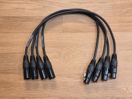 Cordial XLR Patchkabel 50cm 4 Stück