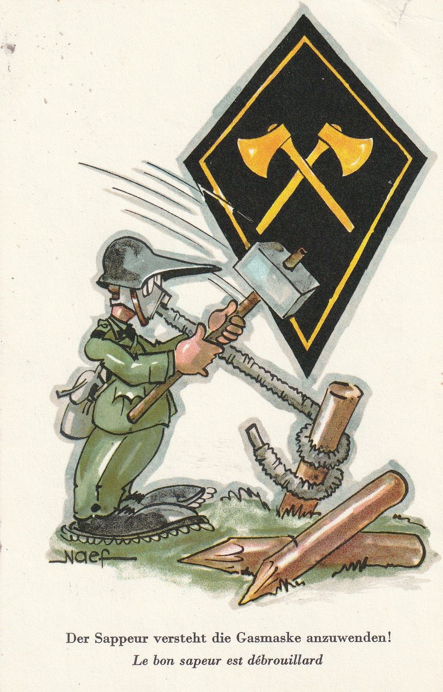 Cartoline postali: Schweiz-Militär- Brugg-Kaserne – Usato da uttwil venduto da Koehlerfred
