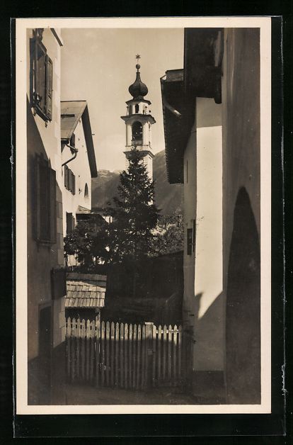 Cartoline postali: Samaden, Blick aus einer Gasse auf die K – Usato da Berlin venduto da bartko-reher