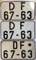 Autonummern DDR 1986, 3 gleiche Nummernschilder!