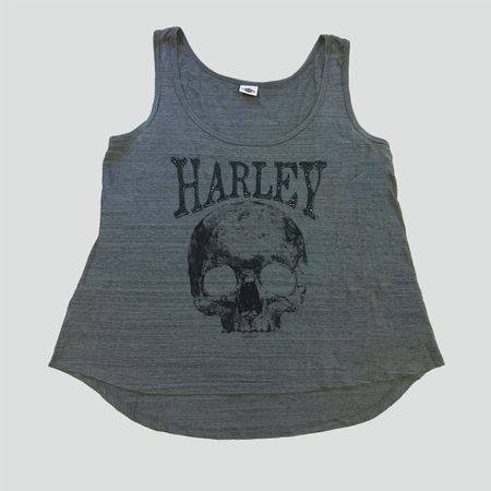 Harley Davidson vintage grey tank top Sommer t shirt