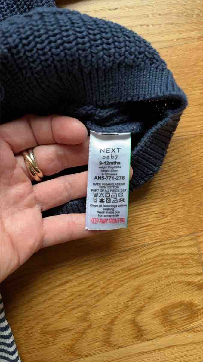 Next Lotti & Set di vestiti: Next Baby Pullover mit Hose Set Blau Grösse 80 – Usato da Kemptthal venduto da bklaudia 3