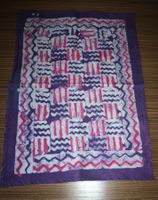 Tischläufer Tischset TWANANAN violett-weiss-pink Batik