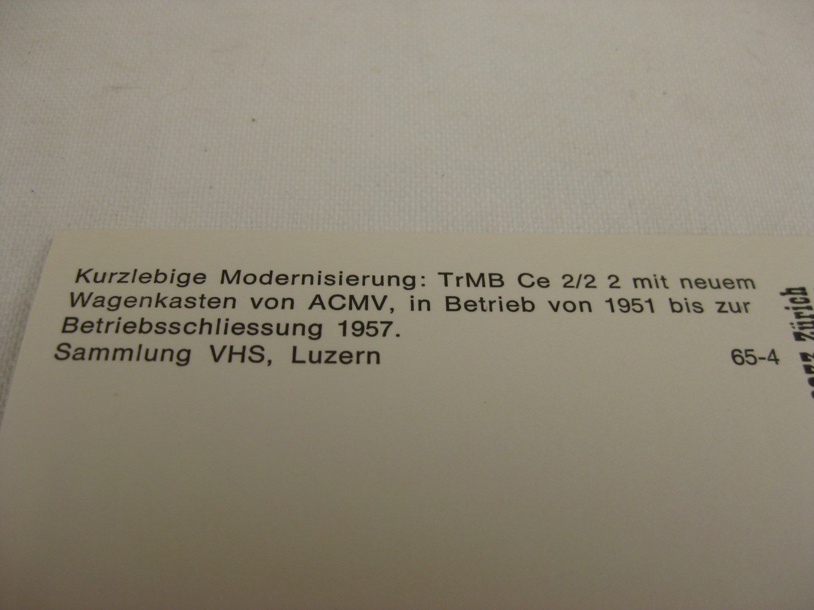 Cartoline postali: AK TrMB Trambahn Martigny – Nuovo (secondo la descrizione) da Malters venduto da Marosko 1