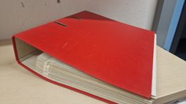 Briefmarken Sammlung in Ordner, diverse Werte, gebraucht