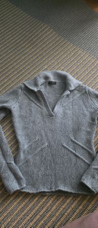 Cardigan grau Marke Repeat Groesse M guter Zustand