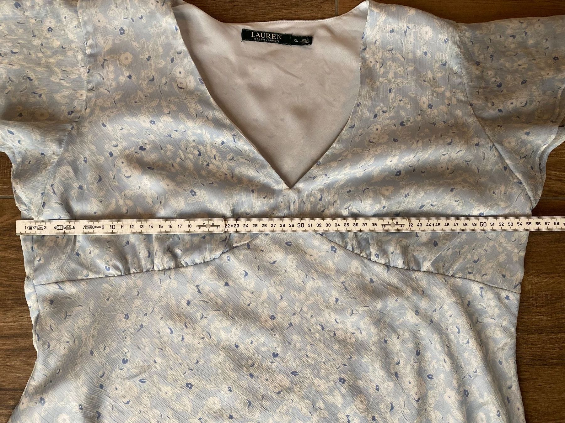 Ralph Lauren Camicette: Ralph Lauren Bluse mit Blumenmuster hellblau Gr. XL – Usato da Pratteln venduto da a23_j2gs 7
