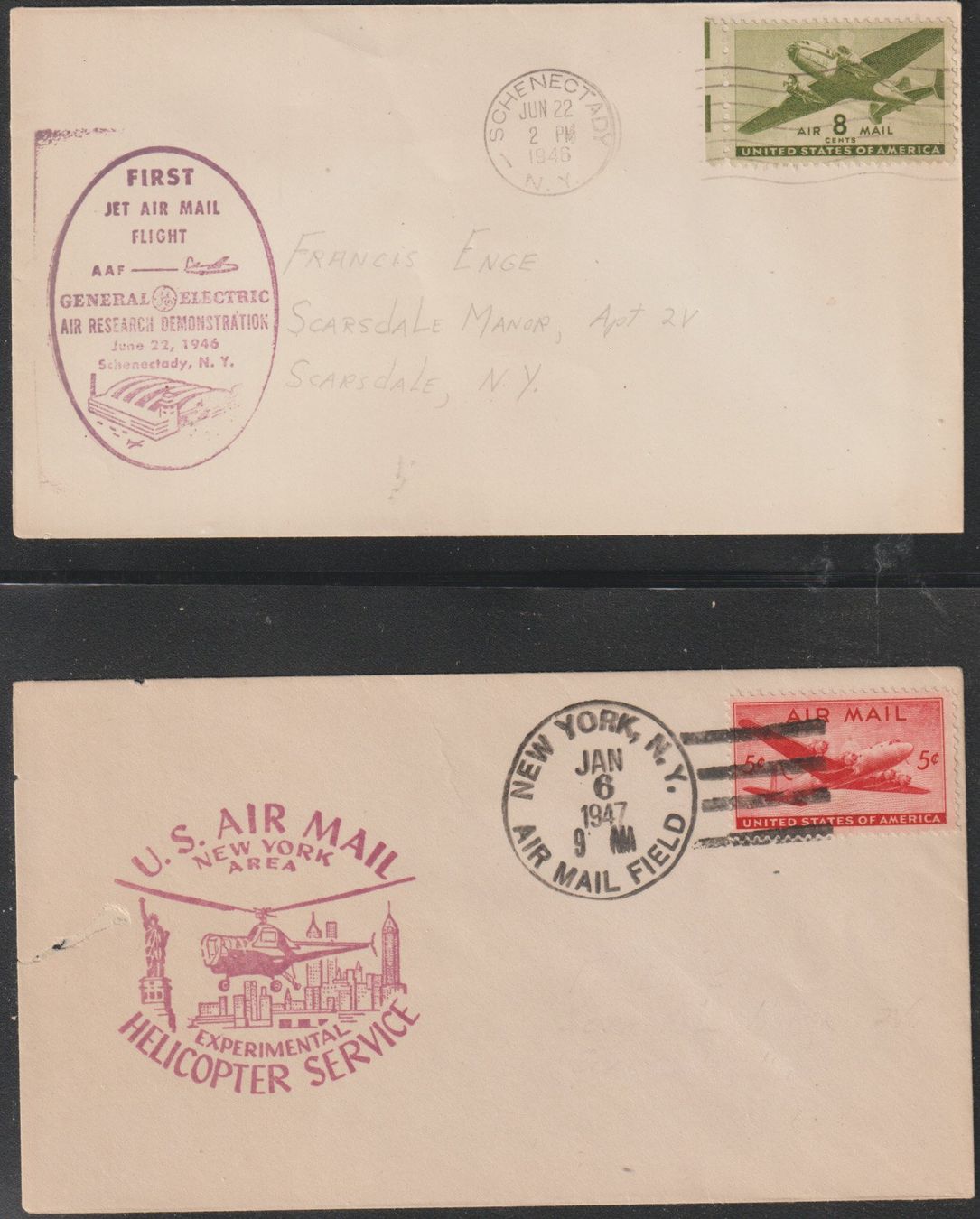 Tutti i francobolli: Enveloppes Air Mail USA – Usato da Crans-Montana venduto da kira56 1