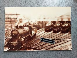 SBB Dampfloks vor dem Depot Basel - Foto H. Hürlimann