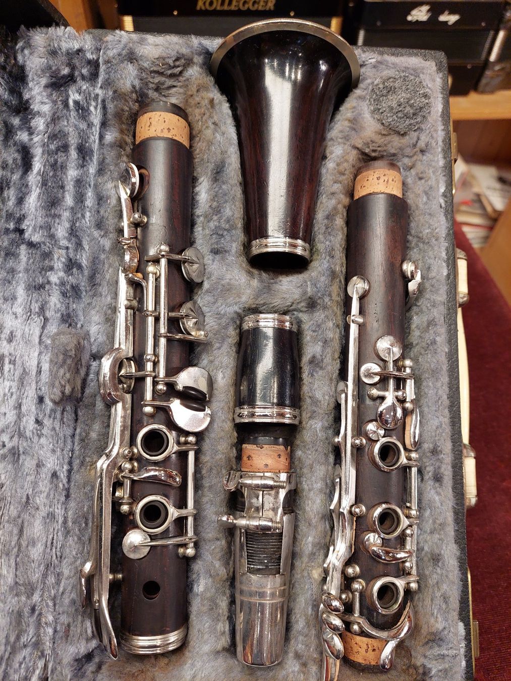 Strumenti musicali: Ältere B-Klarinette Deutsches System  mit Koffer – Difettoso da Davos-Platz venduto da musikhauskollegger 3