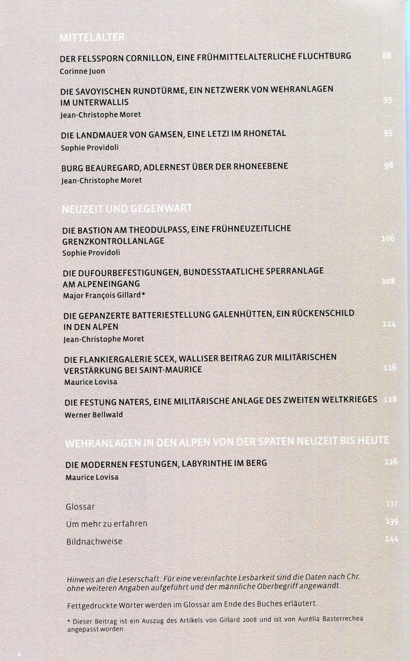 Livres: Wallis, Befestigte Anlagen – D'occasion à Aarau par Elmaar41 3