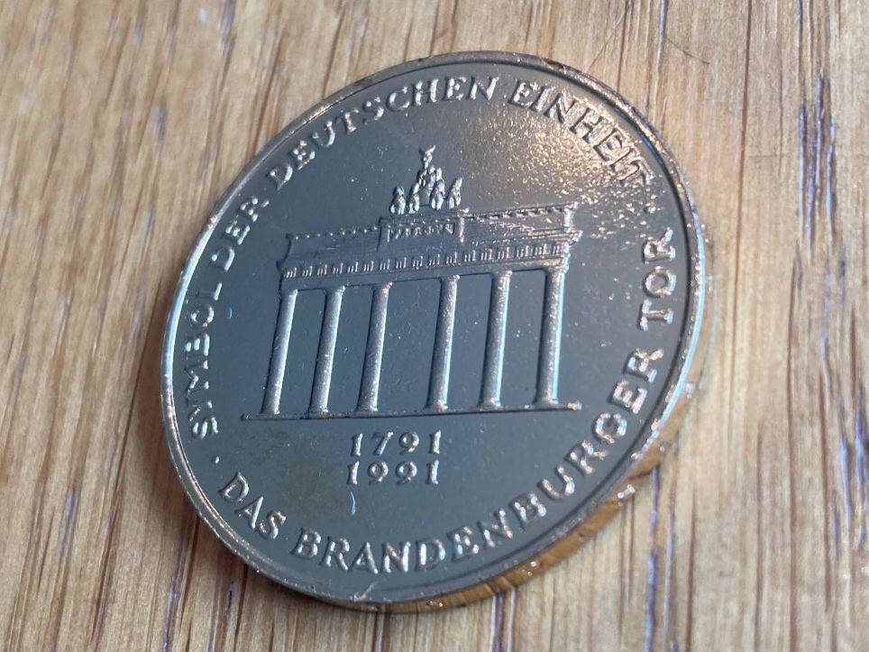 Tutti le monete: Gedenkprägung: Fall der Berliner Mauer - Deutsche Einheit – Usato da Edlibach venduto da RUW19