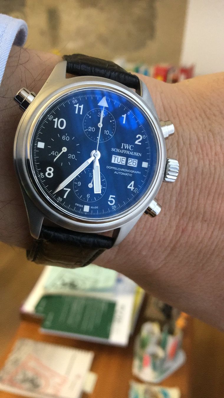 IWC Orologi: IWC Doppelchronograph Ref. 3713 – Usato da Chur venduto da willie01 2