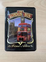 The London Bus Fine Ales Werbetafel Metall Blech Tafel Werbe