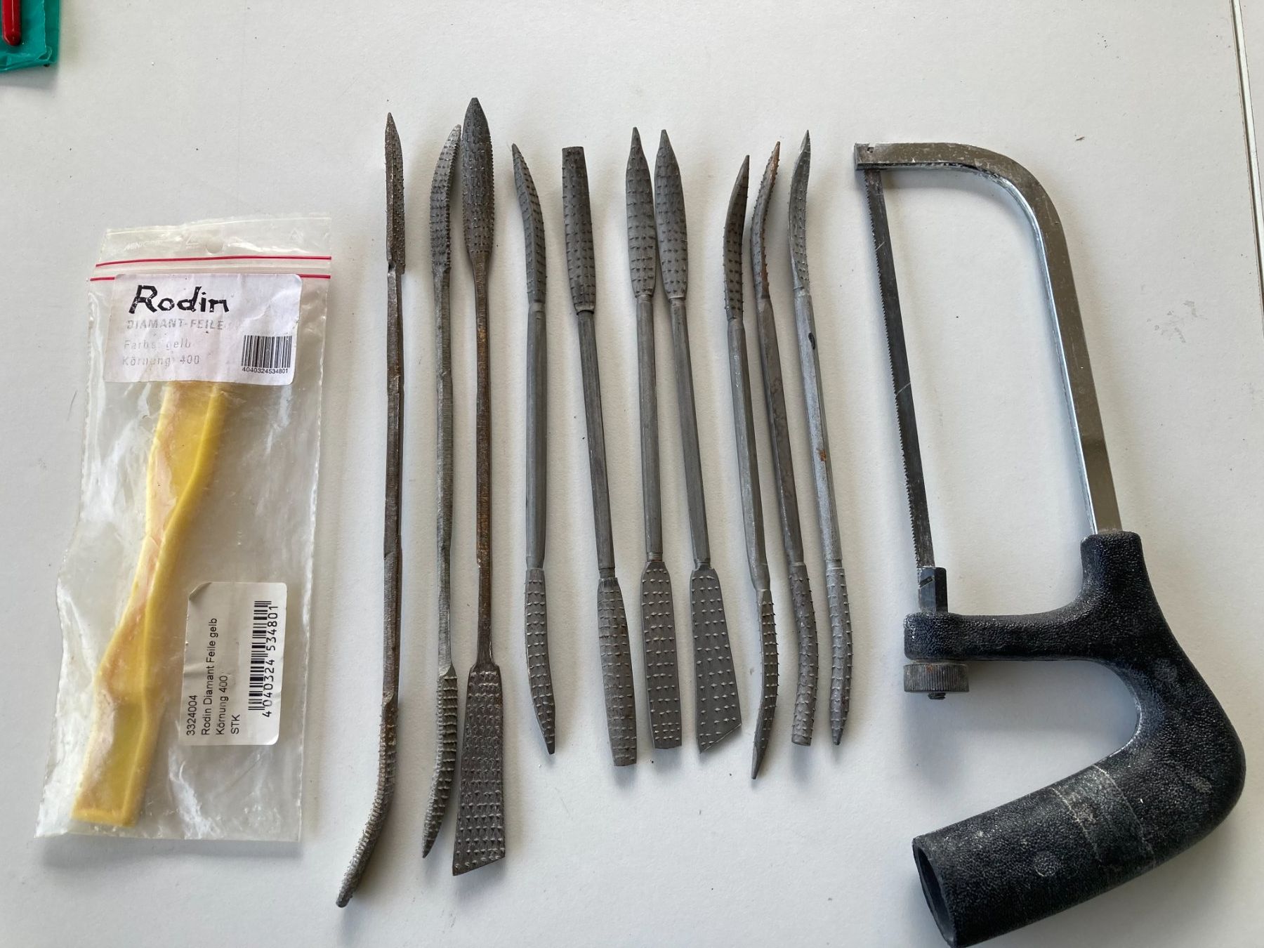 Tutti gli attrezzi: Set Specksteinraspeln - Diamantfeile - Säge – Usato da Aarau venduto da cooper05
