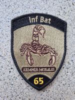 *** Badge Inf Bat 65 (schwarz) mit klett ***